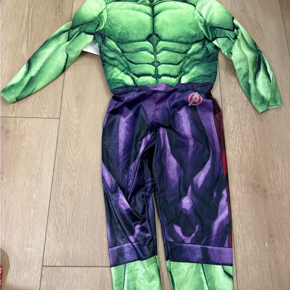 Kids Superhero Hulk Muscle Costume - Green and Purple
